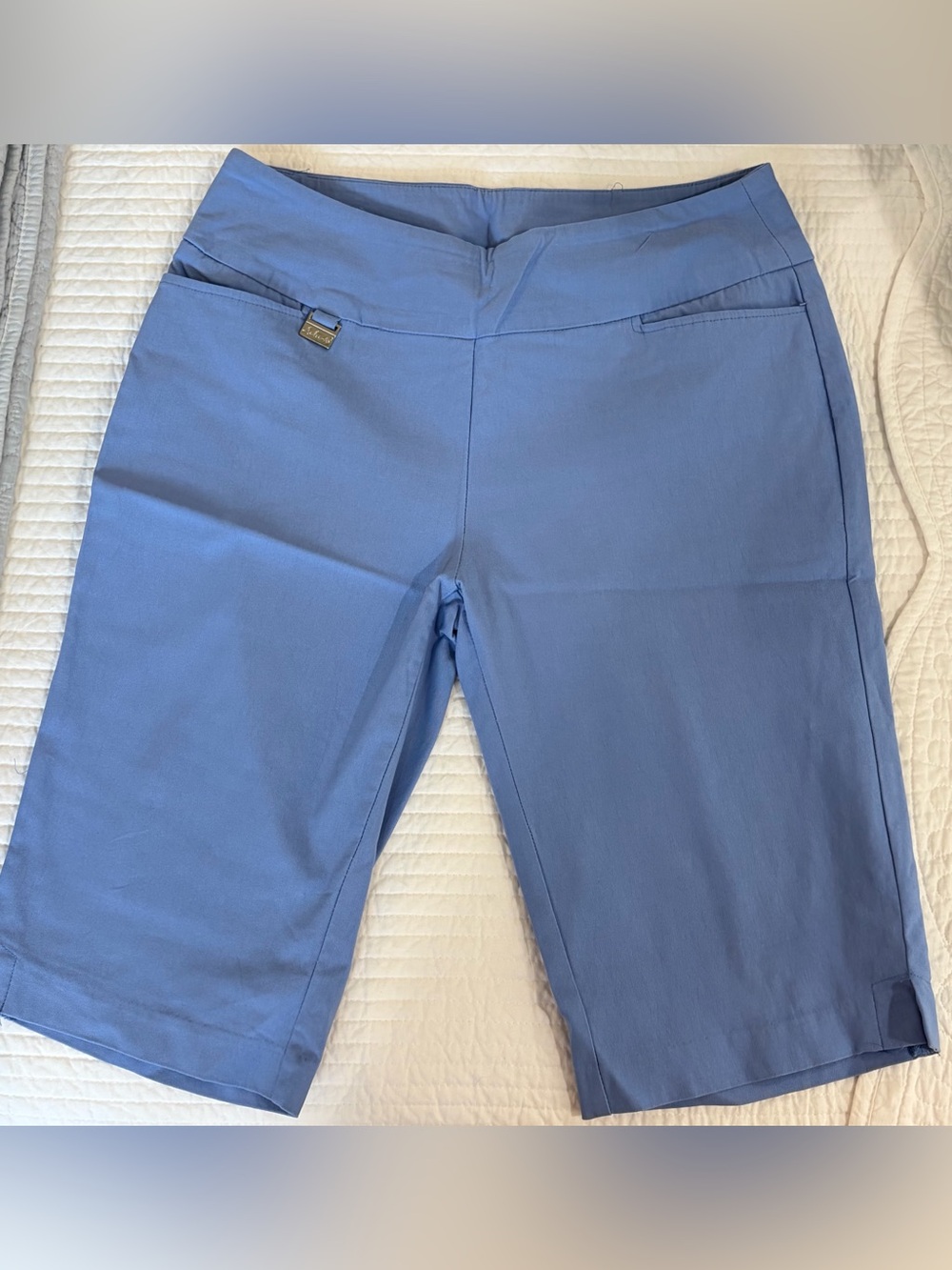 PRELOVED SZ 10 Lulu-B Light Blue Bermuda Shorts Great Condition
